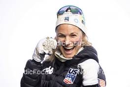 22.02.2023, Planica, Slovenia (SLO): Jessica Diggins (USA) - FIS nordic world ski championships cross-country, medals, Planica (SLO). www.nordicfocus.com. © Modica/NordicFocus. Every downloaded picture is fee-liable.