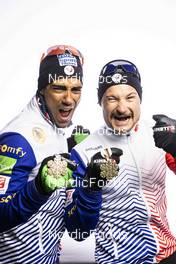 22.02.2023, Planica, Slovenia (SLO): Renaud Jay (FRA), Richard Jouve (FRA), (l-r)  - FIS nordic world ski championships cross-country, medals, Planica (SLO). www.nordicfocus.com. © Modica/NordicFocus. Every downloaded picture is fee-liable.
