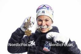 28.02.2023, Planica, Slovenia (SLO): Jessie Diggins (USA) - FIS nordic world ski championships cross-country, medals, Planica (SLO). www.nordicfocus.com. © Modica/NordicFocus. Every downloaded picture is fee-liable.