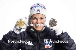28.02.2023, Planica, Slovenia (SLO): Jessie Diggins (USA) - FIS nordic world ski championships cross-country, medals, Planica (SLO). www.nordicfocus.com. © Modica/NordicFocus. Every downloaded picture is fee-liable.