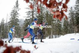 03.03.2023, Planica, Slovenia (SLO): Ristomatti Hakola (FIN), Richard Jouve (FRA), Ben Ogden (USA), (l-r)  - FIS nordic world ski championships cross-country, relay men, Planica (SLO). www.nordicfocus.com. © Modica/NordicFocus. Every downloaded picture is fee-liable.