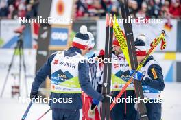 03.03.2023, Planica, Slovenia (SLO): Johannes Hoesflot Klaebo (NOR), Hans Christer Holund (NOR), (l-r)  - FIS nordic world ski championships cross-country, relay men, Planica (SLO). www.nordicfocus.com. © Modica/NordicFocus. Every downloaded picture is fee-liable.