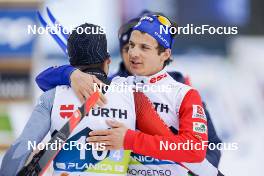 03.03.2023, Planica, Slovenia (SLO): Olivier Leveille (CAN), Clement Parisse (FRA), (l-r)  - FIS nordic world ski championships cross-country, relay men, Planica (SLO). www.nordicfocus.com. © Thibaut/NordicFocus. Every downloaded picture is fee-liable.