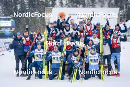 03.03.2023, Planica, Slovenia (SLO): Niko Anttola (FIN), Perttu Hyvarinen (FIN), Iivo Niskanen (FIN), Ristomatti Hakola (FIN), (l-r)  - FIS nordic world ski championships cross-country, relay men, Planica (SLO). www.nordicfocus.com. © Thibaut/NordicFocus. Every downloaded picture is fee-liable.