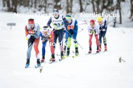 03.03.2023, Planica, Slovenia (SLO): Antoine Cyr (CAN), Hugo Lapalus (FRA), (l-r)  - FIS nordic world ski championships cross-country, relay men, Planica (SLO). www.nordicfocus.com. © Modica/NordicFocus. Every downloaded picture is fee-liable.