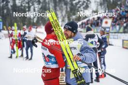 03.03.2023, Planica, Slovenia (SLO): Beda Klee (SUI), Jonas Dobler (GER), (l-r)  - FIS nordic world ski championships cross-country, relay men, Planica (SLO). www.nordicfocus.com. © Thibaut/NordicFocus. Every downloaded picture is fee-liable.