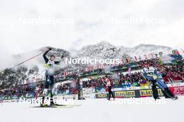 03.03.2023, Planica, Slovenia (SLO): Albert Kuchler (GER), Janosch Brugger (GER), Jonas Dobler (GER), Friedrich Moch (GER), (l-r)  - FIS nordic world ski championships cross-country, relay men, Planica (SLO). www.nordicfocus.com. © Modica/NordicFocus. Every downloaded picture is fee-liable.