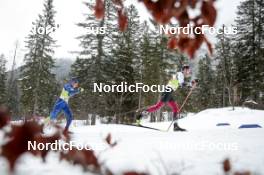 03.03.2023, Planica, Slovenia (SLO): Nail Bashmakov (KAZ), Raimo Vigants (LAT), (l-r)  - FIS nordic world ski championships cross-country, relay men, Planica (SLO). www.nordicfocus.com. © Modica/NordicFocus. Every downloaded picture is fee-liable.