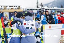 03.03.2023, Planica, Slovenia (SLO): Janosch Brugger (GER), Albert Kuchler (GER), (l-r)  - FIS nordic world ski championships cross-country, relay men, Planica (SLO). www.nordicfocus.com. © Thibaut/NordicFocus. Every downloaded picture is fee-liable.