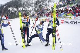 03.03.2023, Planica, Slovenia (SLO): Friedrich Moch (GER), Jonas Dobler (GER), Albert Kuchler (GER), (l-r)  - FIS nordic world ski championships cross-country, relay men, Planica (SLO). www.nordicfocus.com. © Thibaut/NordicFocus. Every downloaded picture is fee-liable.
