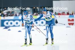03.03.2023, Planica, Slovenia (SLO): Niko Anttola (FIN), Perttu Hyvarinen (FIN), (l-r)  - FIS nordic world ski championships cross-country, relay men, Planica (SLO). www.nordicfocus.com. © Modica/NordicFocus. Every downloaded picture is fee-liable.
