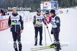 03.03.2023, Planica, Slovenia (SLO): Naoto Baba (JPN), Ryo Hirose (JPN), Haruki Yamashita (JPN), Takanori Ebina (JPN), (l-r)  - FIS nordic world ski championships cross-country, relay men, Planica (SLO). www.nordicfocus.com. © Thibaut/NordicFocus. Every downloaded picture is fee-liable.