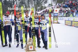 03.03.2023, Planica, Slovenia (SLO): Jonas Dobler (GER), Friedrich Moch (GER), Albert Kuchler (GER), (l-r)  - FIS nordic world ski championships cross-country, relay men, Planica (SLO). www.nordicfocus.com. © Thibaut/NordicFocus. Every downloaded picture is fee-liable.