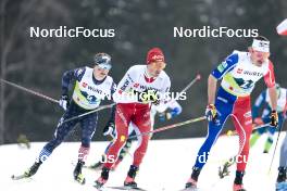 03.03.2023, Planica, Slovenia (SLO): Hunter Wonders (USA), Jonas Baumann (SUI), (l-r)  - FIS nordic world ski championships cross-country, relay men, Planica (SLO). www.nordicfocus.com. © Modica/NordicFocus. Every downloaded picture is fee-liable.