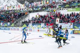 03.03.2023, Planica, Slovenia (SLO): Niko Anttola (FIN), Perttu Hyvarinen (FIN), Iivo Niskanen (FIN), Ristomatti Hakola (FIN), (l-r)  - FIS nordic world ski championships cross-country, relay men, Planica (SLO). www.nordicfocus.com. © Modica/NordicFocus. Every downloaded picture is fee-liable.