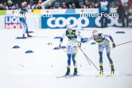 02.03.2023, Planica, Slovenia (SLO): Maja Dahlqvist (SWE), Frida Karlsson (SWE), (l-r)  - FIS nordic world ski championships cross-country, relay women, Planica (SLO). www.nordicfocus.com. © Modica/NordicFocus. Every downloaded picture is fee-liable.