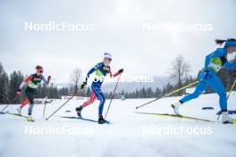 02.03.2023, Planica, Slovenia (SLO): Jasmine Lyons (CAN), Delphine Claudel (FRA), (l-r)  - FIS nordic world ski championships cross-country, relay women, Planica (SLO). www.nordicfocus.com. © Modica/NordicFocus. Every downloaded picture is fee-liable.