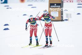 02.03.2023, Planica, Slovenia (SLO): Ingvild Flugstad Oestberg (NOR), Anne Kjersti Kalvaa (NOR), (l-r)  - FIS nordic world ski championships cross-country, relay women, Planica (SLO). www.nordicfocus.com. © Modica/NordicFocus. Every downloaded picture is fee-liable.