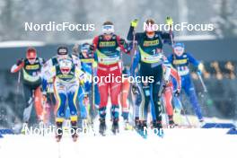 02.03.2023, Planica, Slovenia (SLO): Emma Ribom (SWE), Tiril Udnes Weng (NOR), Laura Gimmler (GER), (l-r)  - FIS nordic world ski championships cross-country, relay women, Planica (SLO). www.nordicfocus.com. © Modica/NordicFocus. Every downloaded picture is fee-liable.
