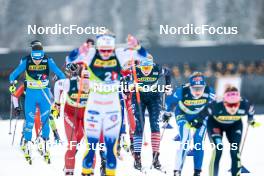 02.03.2023, Planica, Slovenia (SLO): Anna Comarella (ITA), Hailey Swirbul (USA), (l-r)  - FIS nordic world ski championships cross-country, relay women, Planica (SLO). www.nordicfocus.com. © Modica/NordicFocus. Every downloaded picture is fee-liable.