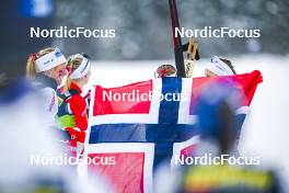 02.03.2023, Planica, Slovenia (SLO): Tiril Udnes Weng (NOR), Astrid Oeyre Slind (NOR), Ingvild Flugstad Oestberg (NOR), Anne Kjersti Kalvaa (NOR), (l-r)  - FIS nordic world ski championships cross-country, relay women, Planica (SLO). www.nordicfocus.com. © Thibaut/NordicFocus. Every downloaded picture is fee-liable.