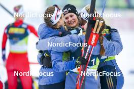 02.03.2023, Planica, Slovenia (SLO): Laura Gimmler (GER), Katharina Hennig (GER), Pia Fink (GER), Victoria Carl (GER), (l-r)  - FIS nordic world ski championships cross-country, relay women, Planica (SLO). www.nordicfocus.com. © Thibaut/NordicFocus. Every downloaded picture is fee-liable.