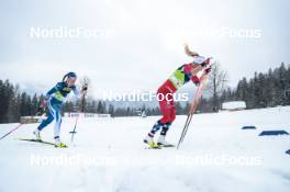 02.03.2023, Planica, Slovenia (SLO): Kerttu Niskanen (FIN), Astrid Oeyre Slind (NOR), (l-r)  - FIS nordic world ski championships cross-country, relay women, Planica (SLO). www.nordicfocus.com. © Modica/NordicFocus. Every downloaded picture is fee-liable.