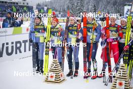 02.03.2023, Planica, Slovenia (SLO): Laura Gimmler (GER), Katharina Hennig (GER), Pia Fink (GER), Victoria Carl (GER), (l-r)  - FIS nordic world ski championships cross-country, relay women, Planica (SLO). www.nordicfocus.com. © Thibaut/NordicFocus. Every downloaded picture is fee-liable.