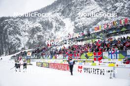 02.03.2023, Planica, Slovenia (SLO): Anne Kjersti Kalvaa (NOR), Ingvild Flugstad Oestberg (NOR), Astrid Oeyre Slind (NOR), Tiril Udnes Weng (NOR), (l-r)  - FIS nordic world ski championships cross-country, relay women, Planica (SLO). www.nordicfocus.com. © Thibaut/NordicFocus. Every downloaded picture is fee-liable.