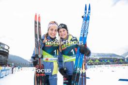 02.03.2023, Planica, Slovenia (SLO): Pia Fink (GER), Laura Gimmler (GER), (l-r)  - FIS nordic world ski championships cross-country, relay women, Planica (SLO). www.nordicfocus.com. © Modica/NordicFocus. Every downloaded picture is fee-liable.