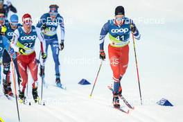 24.02.2023, Planica, Slovenia (SLO): Roman Furger (SUI), Adam Fellner (CZE), (l-r)  - FIS nordic world ski championships cross-country, skiathlon men, Planica (SLO). www.nordicfocus.com. © Modica/NordicFocus. Every downloaded picture is fee-liable.