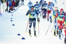 24.02.2023, Planica, Slovenia (SLO): Friedrich Moch (GER), Jens Burman (SWE), (l-r)  - FIS nordic world ski championships cross-country, skiathlon men, Planica (SLO). www.nordicfocus.com. © Modica/NordicFocus. Every downloaded picture is fee-liable.
