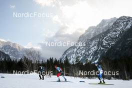 24.02.2023, Planica, Slovenia (SLO): Russell Kennedy (CAN), Kaarel Kasper Korge (EST), (l-r)  - FIS nordic world ski championships cross-country, skiathlon men, Planica (SLO). www.nordicfocus.com. © Modica/NordicFocus. Every downloaded picture is fee-liable.