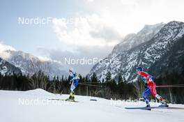 24.02.2023, Planica, Slovenia (SLO): William Poromaa (SWE), Jules Lapierre (FRA), (l-r)  - FIS nordic world ski championships cross-country, skiathlon men, Planica (SLO). www.nordicfocus.com. © Modica/NordicFocus. Every downloaded picture is fee-liable.