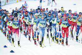 24.02.2023, Planica, Slovenia (SLO): Naoto Baba (JPN), Calle Halfvarsson (SWE), Iivo Niskanen (FIN), William Poromaa (SWE), Paal Golberg (NOR), (l-r)  - FIS nordic world ski championships cross-country, skiathlon men, Planica (SLO). www.nordicfocus.com. © Modica/NordicFocus. Every downloaded picture is fee-liable.