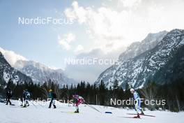 24.02.2023, Planica, Slovenia (SLO): Hunter Wonders (USA), Ryo Hirose (JPN), Eric Rosjoe (SWE), (l-r)  - FIS nordic world ski championships cross-country, skiathlon men, Planica (SLO). www.nordicfocus.com. © Modica/NordicFocus. Every downloaded picture is fee-liable.