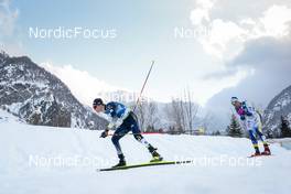 24.02.2023, Planica, Slovenia (SLO): Friedrich Moch (GER), Calle Halfvarsson (SWE), (l-r)  - FIS nordic world ski championships cross-country, skiathlon men, Planica (SLO). www.nordicfocus.com. © Modica/NordicFocus. Every downloaded picture is fee-liable.