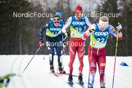 24.02.2023, Planica, Slovenia (SLO): Scott Patterson (USA), Jonas Baumann (SUI), (l-r)  - FIS nordic world ski championships cross-country, skiathlon men, Planica (SLO). www.nordicfocus.com. © Modica/NordicFocus. Every downloaded picture is fee-liable.