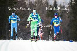 24.02.2023, Planica, Slovenia (SLO): Simone Dapra (ITA), Snorri Eythor Einarsson (ISL), (l-r)  - FIS nordic world ski championships cross-country, skiathlon men, Planica (SLO). www.nordicfocus.com. © Modica/NordicFocus. Every downloaded picture is fee-liable.