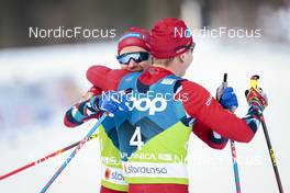 24.02.2023, Planica, Slovenia (SLO): Sjur Roethe (NOR), Simen Hegstad Krueger (NOR), (l-r)  - FIS nordic world ski championships cross-country, skiathlon men, Planica (SLO). www.nordicfocus.com. © Modica/NordicFocus. Every downloaded picture is fee-liable.
