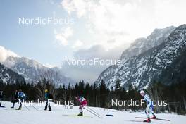 24.02.2023, Planica, Slovenia (SLO): Ryo Hirose (JPN), Eric Rosjoe (SWE), (l-r)  - FIS nordic world ski championships cross-country, skiathlon men, Planica (SLO). www.nordicfocus.com. © Modica/NordicFocus. Every downloaded picture is fee-liable.
