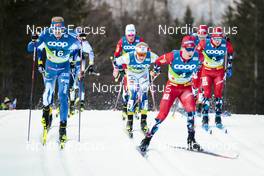 24.02.2023, Planica, Slovenia (SLO): Jens Burman (SWE), Sjur Roethe (NOR), (l-r)  - FIS nordic world ski championships cross-country, skiathlon men, Planica (SLO). www.nordicfocus.com. © Modica/NordicFocus. Every downloaded picture is fee-liable.