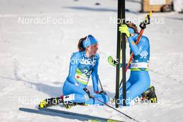 25.02.2023, Planica, Slovenia (SLO): Caterina Ganz (ITA), Anna Comarella (ITA), (l-r)  - FIS nordic world ski championships cross-country, skiathlon women, Planica (SLO). www.nordicfocus.com. © Modica/NordicFocus. Every downloaded picture is fee-liable.