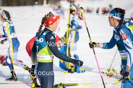 25.02.2023, Planica, Slovenia (SLO): Katharina Hennig (GER), Kerttu Niskanen (FIN), (l-r)  - FIS nordic world ski championships cross-country, skiathlon women, Planica (SLO). www.nordicfocus.com. © Modica/NordicFocus. Every downloaded picture is fee-liable.