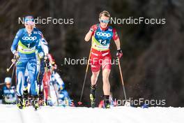 25.02.2023, Planica, Slovenia (SLO): Kerttu Niskanen (FIN), Astrid Oeyre Slind (NOR), (l-r)  - FIS nordic world ski championships cross-country, skiathlon women, Planica (SLO). www.nordicfocus.com. © Modica/NordicFocus. Every downloaded picture is fee-liable.
