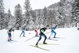 26.02.2023, Planica, Slovenia (SLO): James Clugnet (GBR), Marko Kilp (EST), Maciej Starega (POL), Friedrich Moch (GER), Niilo Moilanen (FIN), (l-r)  - FIS nordic world ski championships cross-country, team sprint, Planica (SLO). www.nordicfocus.com. © Modica/NordicFocus. Every downloaded picture is fee-liable.