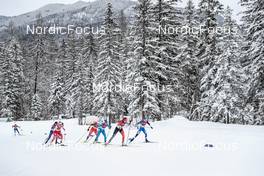 26.02.2023, Planica, Slovenia (SLO): Weronika Kaleta (POL), Adela Novakova (CZE), Federica Sanfilippo (ITA), Dahria Beatty (CAN), Kaidy Kaasiku (EST), (l-r)  - FIS nordic world ski championships cross-country, team sprint, Planica (SLO). www.nordicfocus.com. © Modica/NordicFocus. Every downloaded picture is fee-liable.