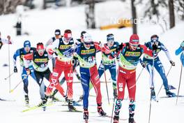 26.02.2023, Planica, Slovenia (SLO): Renaud Jay (FRA), Paal Golberg (NOR), (l-r)  - FIS nordic world ski championships cross-country, team sprint, Planica (SLO). www.nordicfocus.com. © Modica/NordicFocus. Every downloaded picture is fee-liable.