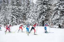 26.02.2023, Planica, Slovenia (SLO): Weronika Kaleta (POL), Adela Novakova (CZE), Federica Sanfilippo (ITA), Dahria Beatty (CAN), Kaidy Kaasiku (EST), (l-r)  - FIS nordic world ski championships cross-country, team sprint, Planica (SLO). www.nordicfocus.com. © Modica/NordicFocus. Every downloaded picture is fee-liable.