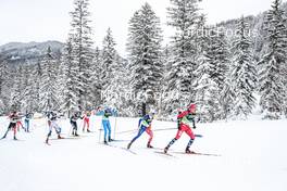 26.02.2023, Planica, Slovenia (SLO): Antoine Cyr (CAN), Niilo Moilanen (FIN), James Clinton Schoonmaker (USA), Maciej Starega (POL), Francesco De Fabiani (ITA), Renaud Jay (FRA), Paal Golberg (NOR), (l-r)  - FIS nordic world ski championships cross-country, team sprint, Planica (SLO). www.nordicfocus.com. © Modica/NordicFocus. Every downloaded picture is fee-liable.